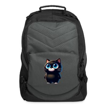 Cute Cat: Master of Mischief - Computer Backpack - charcoal - Front