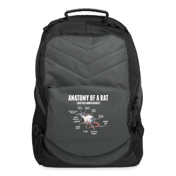 Anatomy Of A Rat Rodent Pet Rats - Computer Backpack - charcoal - Front