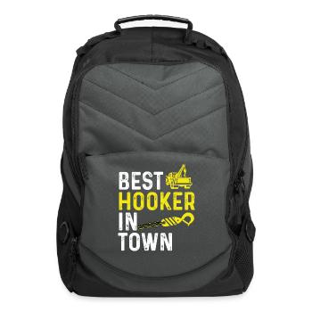 Best Hooker In Town - Computer Backpack - charcoal - Front