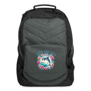 Wild On Free - Computer Backpack - charcoal - Front