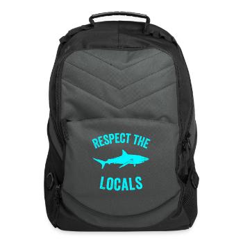 Shark Shark Ocean Animal Rights Shark - Computer Backpack - charcoal - Front