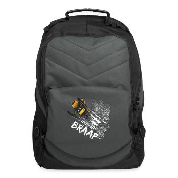 Snowmobile Cool Graphic Snowmobile Jum G - Computer Backpack - charcoal - Front