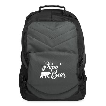 Papa Bear Mens - Computer Backpack - charcoal - Front