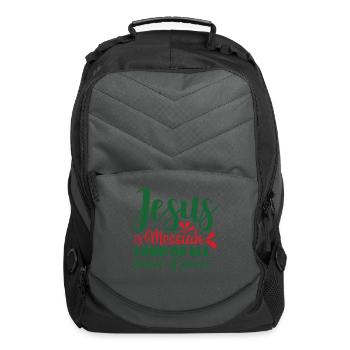 jesus messiah lord of all - Computer Backpack - charcoal - Front