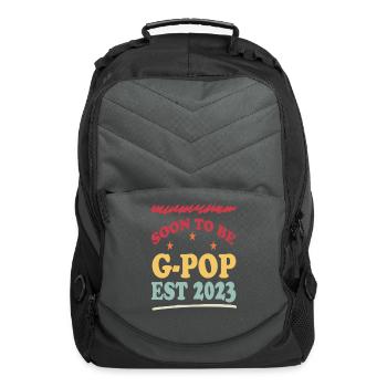 Promoted to G pop 2023 Father's Day - Computer Backpack - charcoal - Front