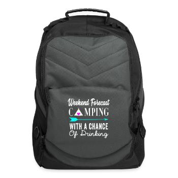 Weekend Forecast Cam G With A Chance Of Drinking - Computer Backpack - charcoal - Front