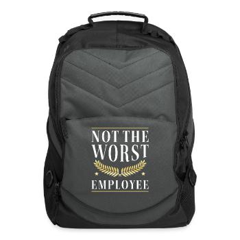 Not The Worst Employee - Computer Backpack - charcoal - Front