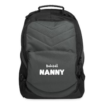 Baseball Nanny - Baseball - Computer Backpack - charcoal - Front