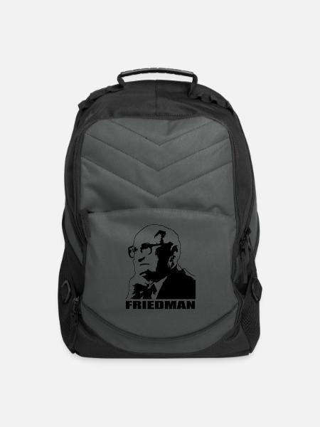 Milton Friedman - Computer Backpack - charcoal
