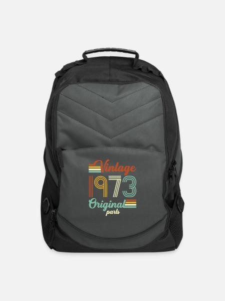 Vintage 1973 Original - Computer Backpack - charcoal