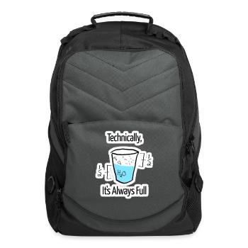 Science is Optimistic - Computer Backpack - charcoal - Front