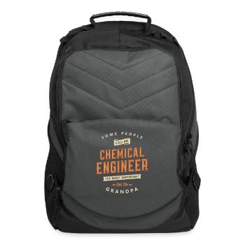 Chemical Engineer Grandpa Job Title Profession - Computer Backpack - charcoal - Front