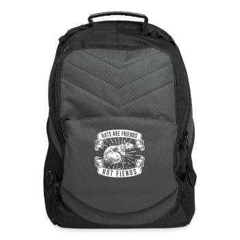 Rats Are Friends Rodent Fiends Rat Owner - Computer Backpack - charcoal - Front