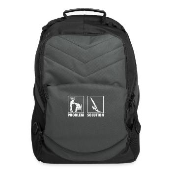 Windsurfing Windsurfer Statement Problem Solution. - Computer Backpack - charcoal - Front
