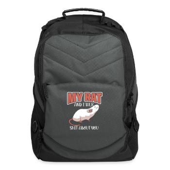 Rat Rodent Rat Lovers Mouse Pet - Computer Backpack - charcoal - Front