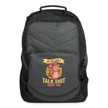 Rat Rodent Rat Lovers Mouse Pet - Computer Backpack - charcoal - Front