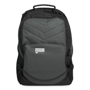 Wrestling Coach Wrestler Wrestle Hobby - Computer Backpack - charcoal - Front