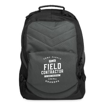 Field Contractor Funny Job Title Profession - Computer Backpack - charcoal - Front