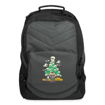 Evil Christmas Elf Zombie Holiday Horror - Computer Backpack - charcoal - Front