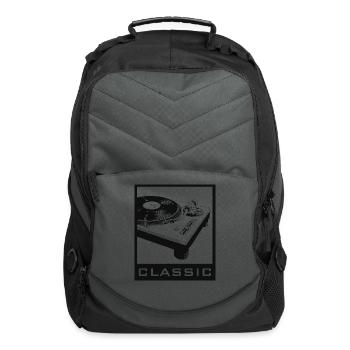 Classic Turntable - Computer Backpack - charcoal - Front