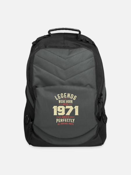 Legends Were Born in 1971 52nd Birthday - Computer Backpack - charcoal