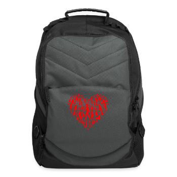 Nanny Heart Shape Love Valentines Day - Computer Backpack - charcoal - Front