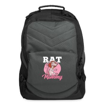 Rat Mommy Girl Animal Lover Rats Cute - Computer Backpack - charcoal - Front