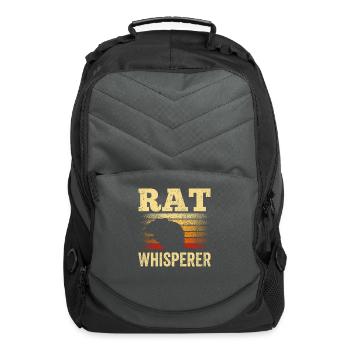 Rat Whisperer Lover Animal Rats Cute - Computer Backpack - charcoal - Front