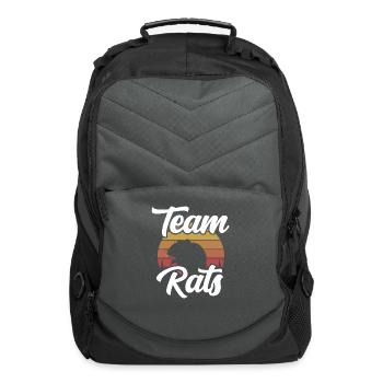Team Rats Cute Lover Rat Animal - Computer Backpack - charcoal - Front