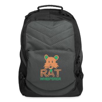 Rat Whisperer Cute Rats Animal Lover - Computer Backpack - charcoal - Front