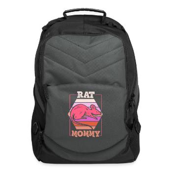 Rat Mommy Rats Cute Animal Lover - Computer Backpack - charcoal - Front