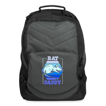 Rat Daddy Animal Cute Rats Lover - Computer Backpack - charcoal - Front