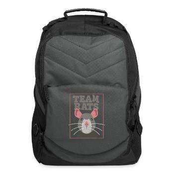 Team Rats Cute Animal Lover Rat - Computer Backpack - charcoal - Front