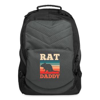 Rat Daddy Rats Cute Animal Lover - Computer Backpack - charcoal - Front