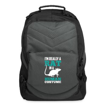 I'm Really A Rat In A Human Costume Animal Rats - Computer Backpack - charcoal - Front