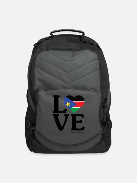 Love South Sudan - Computer Backpack - charcoal