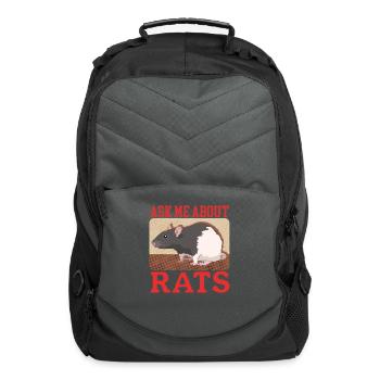 Rat Owners Ask About Rats - Computer Backpack - charcoal - Front