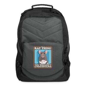 Rat Lover A Rat Thing - Computer Backpack - charcoal - Front