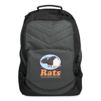Rat Owners Rats Because - Computer Backpack - charcoal - Front