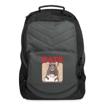 Rats Pet Of The Coolest Rat Owner - Computer Backpack - charcoal - Front