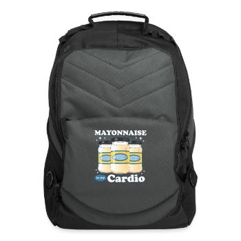 Mayonnaise Is My Cardio - Computer Backpack - charcoal - Front