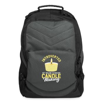 Candles Maker To Discuss Candle Making - Computer Backpack - charcoal - Front