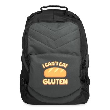 I Cant Eat Gluten - Computer Backpack - charcoal - Front