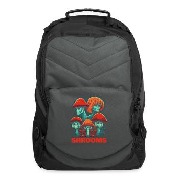 Mushroom Heads of Horror Shrooms - Computer Backpack - charcoal - Front