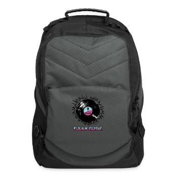 Funky Funk Music Vinyl - Computer Backpack - charcoal - Front