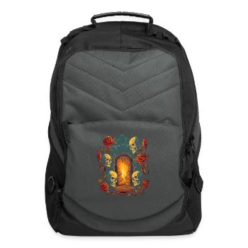 The Dark Dungeon of Love Skulls and Roses - Computer Backpack - charcoal - Front