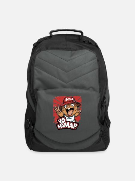 Yo Mama! Beaver Hamster - Computer Backpack - charcoal
