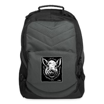 A Hog, A Pig, A Pork, A Swine - Computer Backpack - charcoal - Front