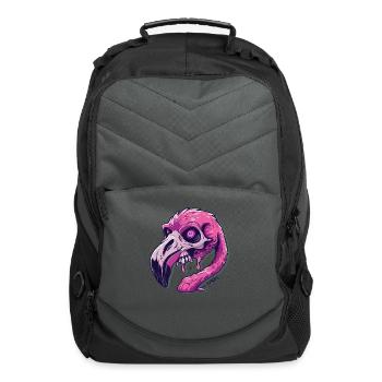 Funny Terrible Horror Zombie Flamingo - Computer Backpack - charcoal - Front