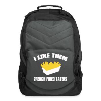 Sling Blade Quote I Like Them French Fried Taters - Computer Backpack - charcoal - Front